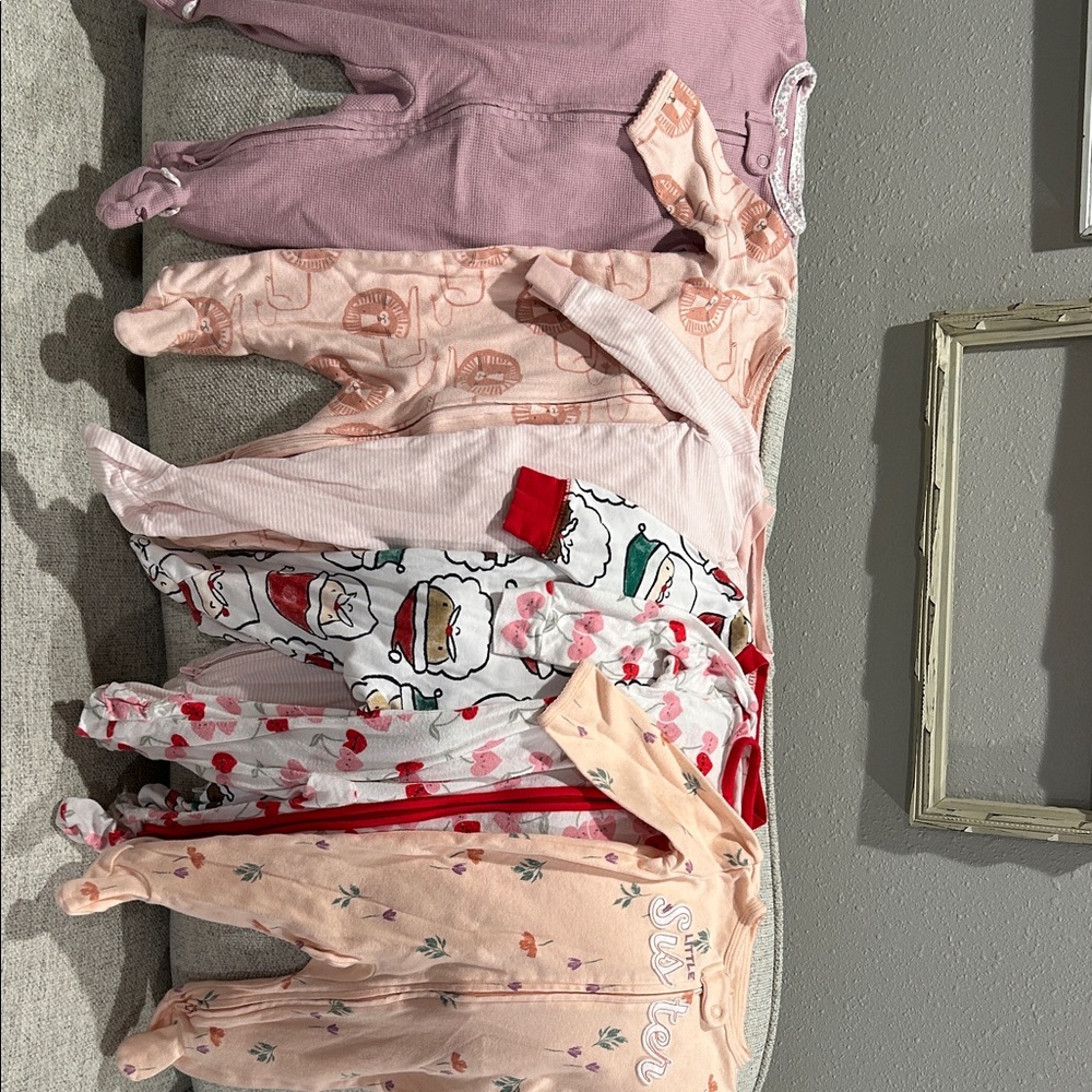 Carter's Kids Pajama Set - Pink, Red, Cream